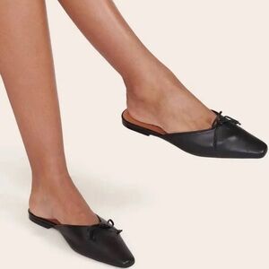 Staud Black Gina Mules